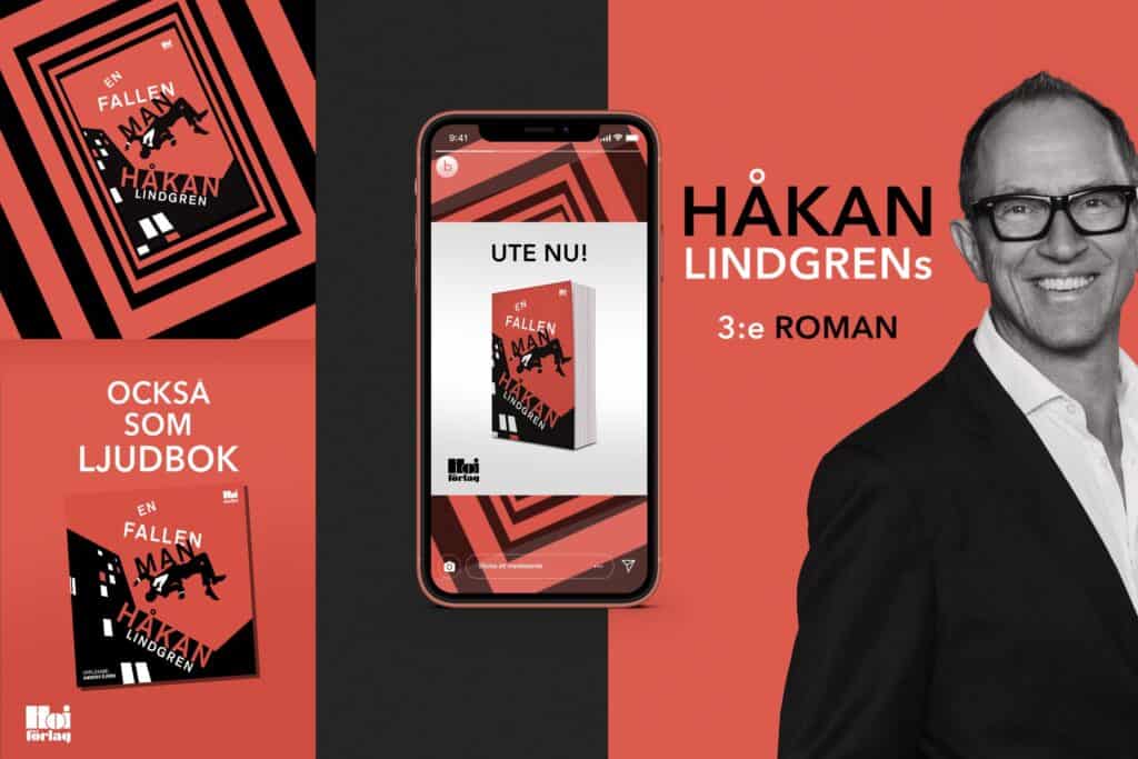 Boktrailer skapad åt författaren Håkan Lindgren. Boktrailern visas i en iPhone tillsammans med skärmdumpar från boktrailerns avslutningsbild och ett porträtt av författaren. Starka färger och kontraster med mycket rött, medan porträttet är i svart-vitt.