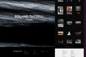 Hemsida skapad åt fotografen Roland Thysell för att via upp den breda bildskatt som tillkommit under åren.