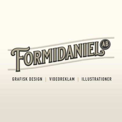 Startsida för Formidaniel AB - allt inom grafisk design, videoreklam och illustrationer